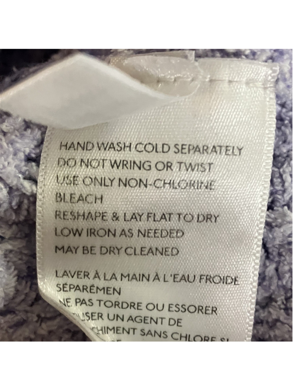 Urban Outfitters Cozy Loop Knit Cropped Sweater MEDIUM Lavender Oversized Fall - Picture 7 of 8